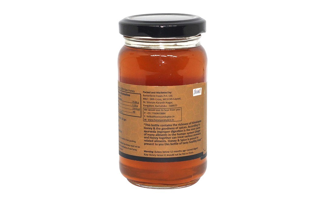 Honey And Spice Ginger Honey    Glass Jar  250 grams